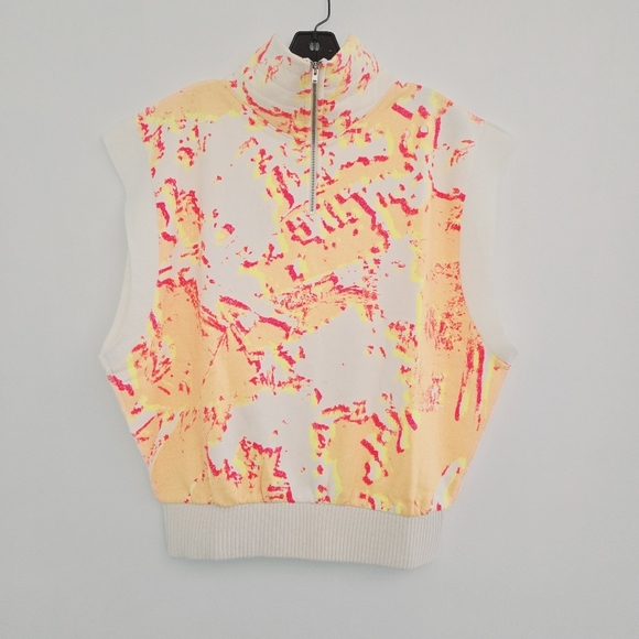 Making The Cut Drop Sleeves Boxy Half Zip Oversized Sweatshirt - Picture 2 of 6